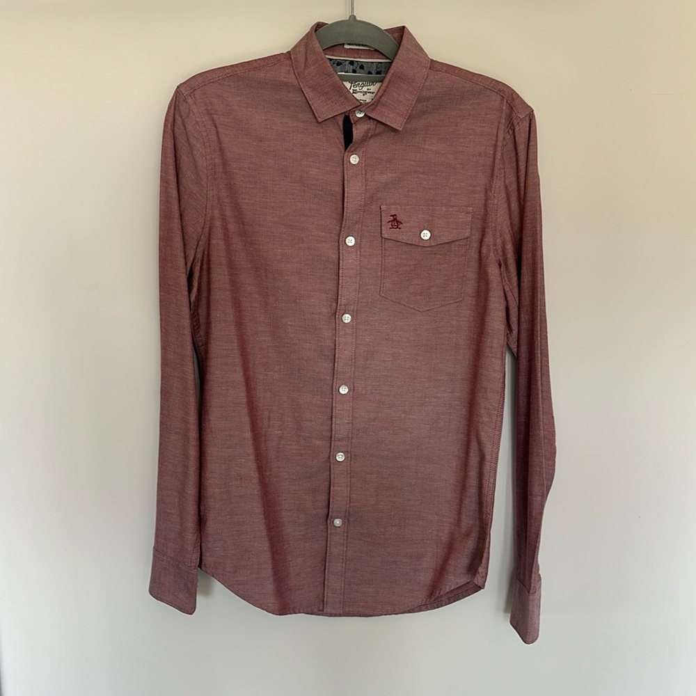 Banana republic men’s casual light blue button down